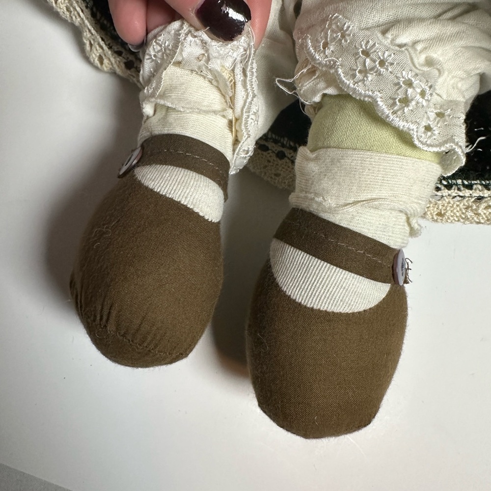 Handmade Branigan Weavers Irish Redhead 15” Stuffed Rag Doll made in Ireland - Picture 11 of 12